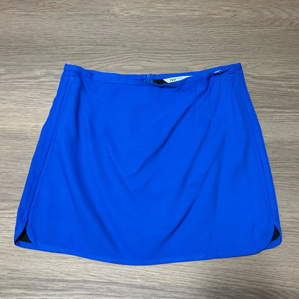 ZARA BLUE SHORT SKIRT